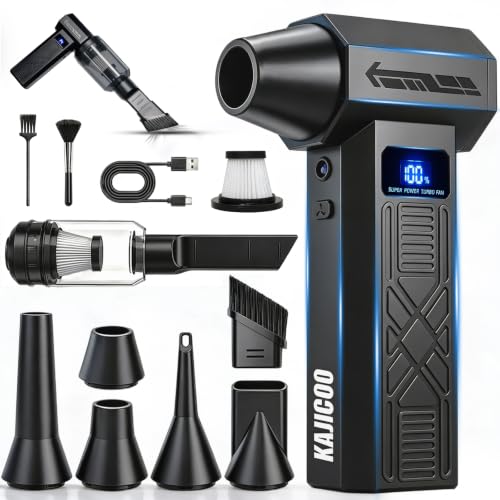 Compressed Air Duster & Vacuum 2-in-1, 130000RPM, 4-Gear