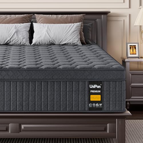 UniPon Medium Firm Hybrid Queen Mattress 14in