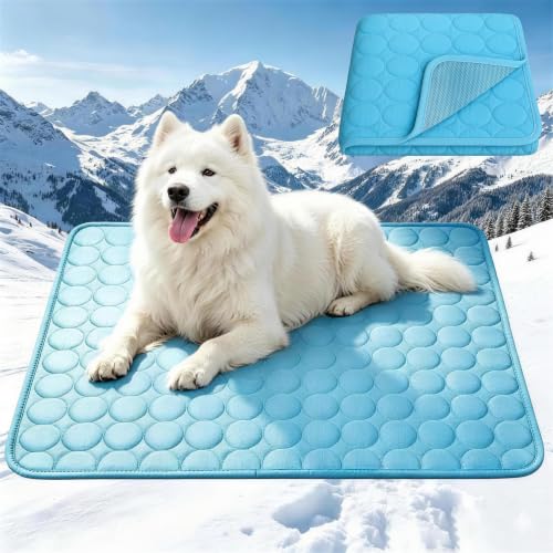Cooling Mat for Dogs Large 20"x24" Crate Pad