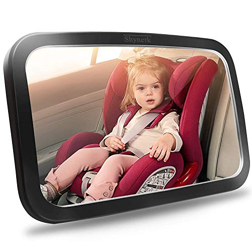 Shynerk Baby Car Mirror, Rear Facing Safety with 360° Rotation