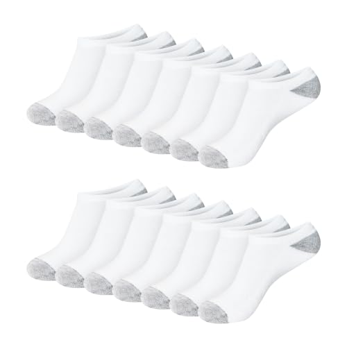 Hanes Womens No Show Moisture-Wicking Socks, 14-Pack