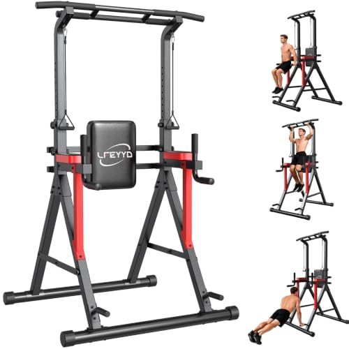 Free Standing Power Tower Pull Up Bar with Dip Station