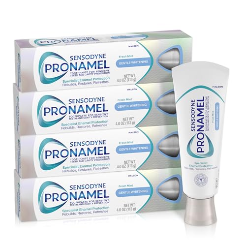 Sensodyne Pronamel Gentle Whitening Toothpaste, Fresh Mint - 4 Pack
