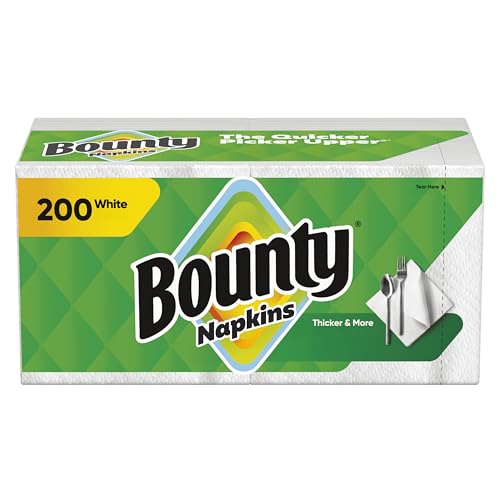 Bounty Paper Napkins, White, 200 Count Deal on DealUpdates