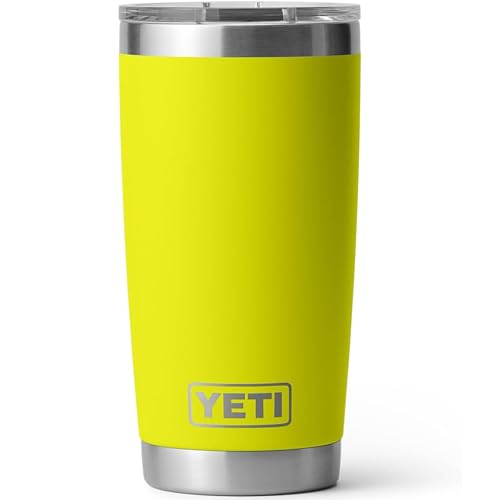 YETI Rambler 20 oz Tumbler, Firefly Yellow