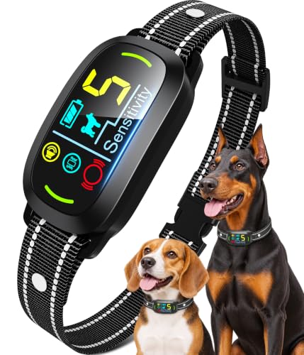 Smart AI Bark Collar for Dogs, 5 Modes, Rechargeable IP67