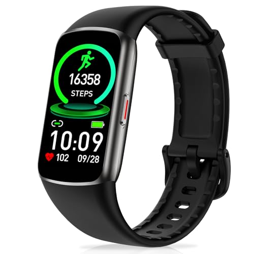 Zeacool Fitness Tracker with Heart Rate & Blood Oxygen Monitor - Black