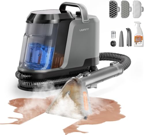 Uwant Carpet Cleaner Machine with Steam, Hot & Cold Water