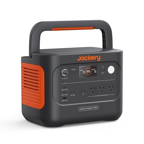 Jackery Explorer 1000 v2 Portable Power Station, 1070Wh