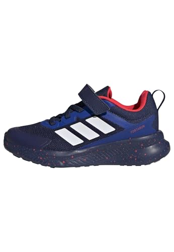 adidas Fortarun 4.0 Kids Shoes, Dark Blue/White/Solar Red, Size 3