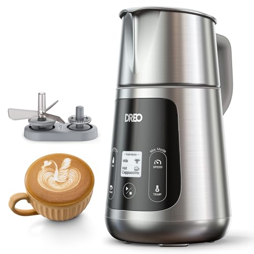 DREO Milk Frother, 15oz Automatic Foam Maker