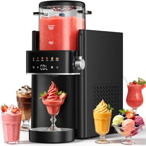 Ranvaira 40oz Slushie Machine & Ice Cream Maker, Black