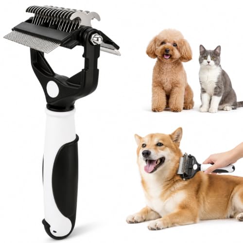 3-in-1 Pet Grooming Brush for Dogs & Cats