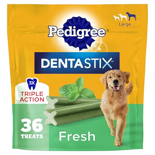 Dentastix Large Breed Dental Dog Treats, Fresh, 36 Count Deal on DealUpdates