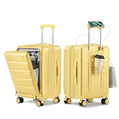 Island Elephant 20in Expandable Carry On Luggage - Banana Yellow