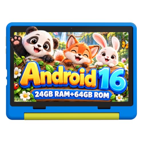 Kids Tablet 10 inch Android 64GB WiFi 6 with Parental Control