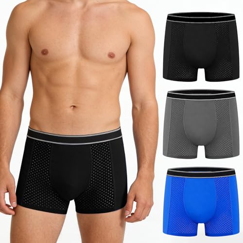 Men's Incontinence Underwear 200ml Leakproof Boxer Briefs 3-Pack