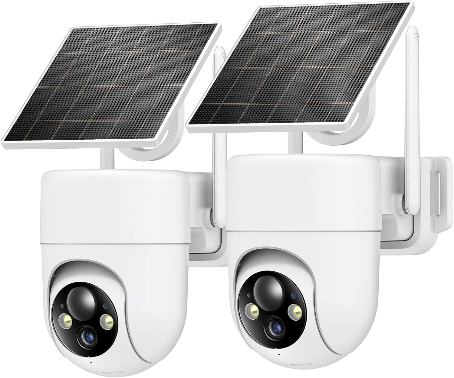 2K Solar Security Cameras Wireless Outdoor 2 Pack