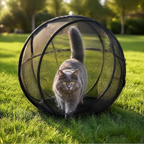 Portable Outdoor Cat Enclosure 27" Mesh Playpen