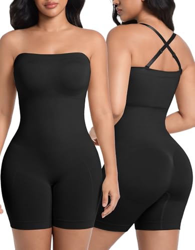 SIMIYA Shapewear Bodysuit Built-in Bra Tummy Control
