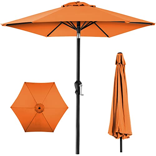 Best Choice Products 10ft Patio Umbrella with Tilt and Crank - Orange