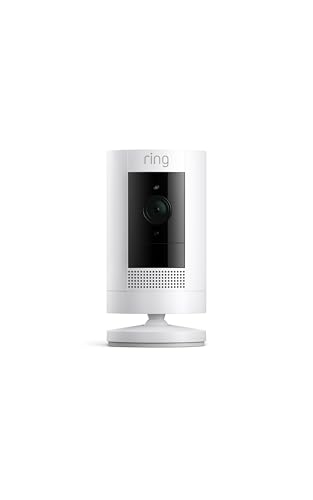 Ring Outdoor Stick Up Cam, HD, Color Night Vision, White