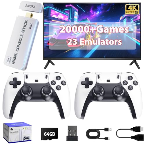 Retro Gaming Console with 20,000+ Games & Dual Controllers