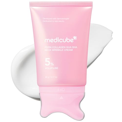 medicube PDRN Collagen Gua Sha Neck Wrinkle Cream, 3.17 oz