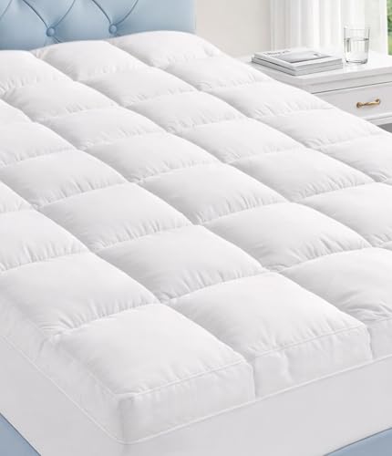 Fracho Full Cotton Mattress Topper, 8"-21" Deep Pocket