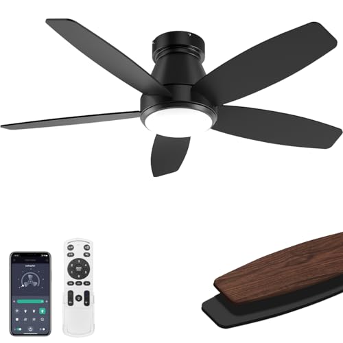FancyMay 42" Ceiling Fan with Light, DC Motor, Remote & APP