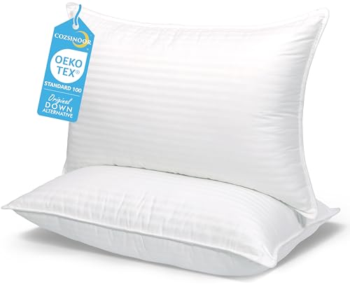 Queen Size Bed Pillows Set of 2 for Side Sleepers