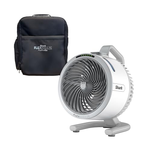 Shark FlexBreeze HydroGo Portable Fan with Mist - White Deal on DealUpdates