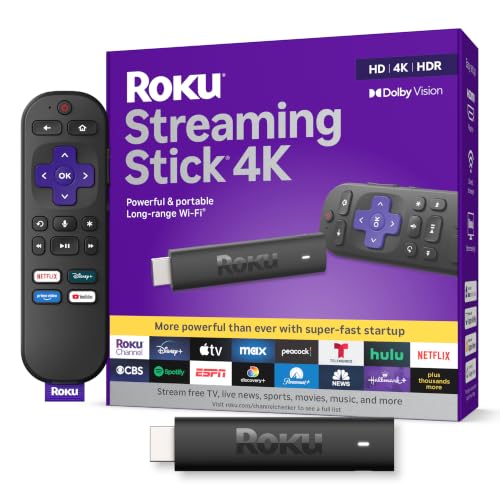 Roku Streaming Stick 4K with Voice Remote