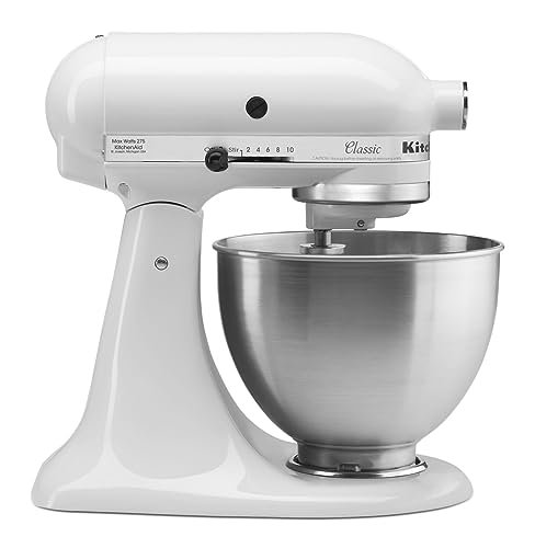 KitchenAid Classic 4.5 Qt Tilt-Head Stand Mixer, White