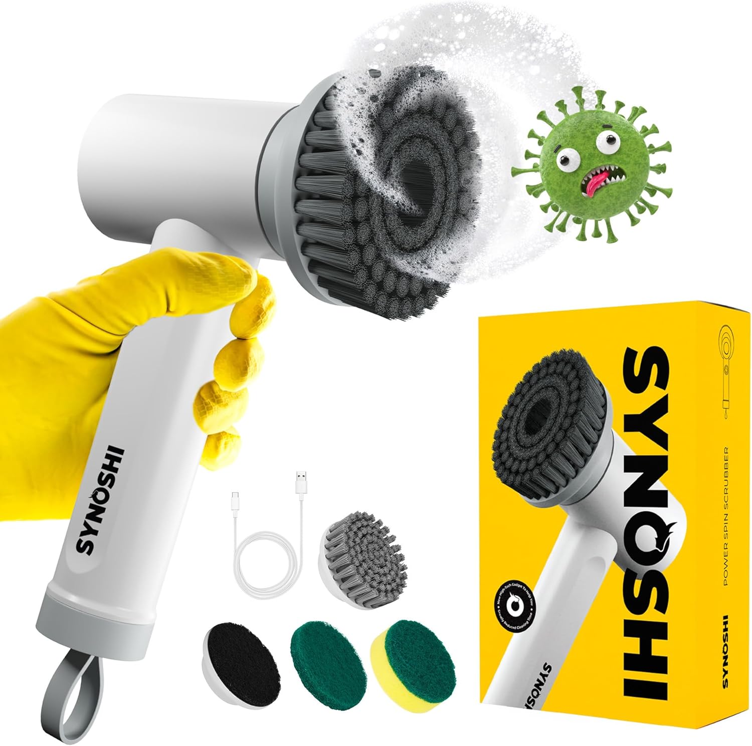 Synoshi Electric Spin Scrubber