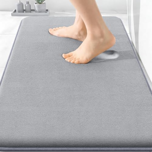 OLANLY Thick Memory Foam Bath Mat 30x20