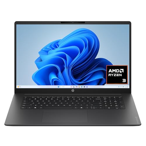 HP OmniBook 17.3" Laptop, AMD Ryzen 3, 8GB/512GB, Mica Silver
