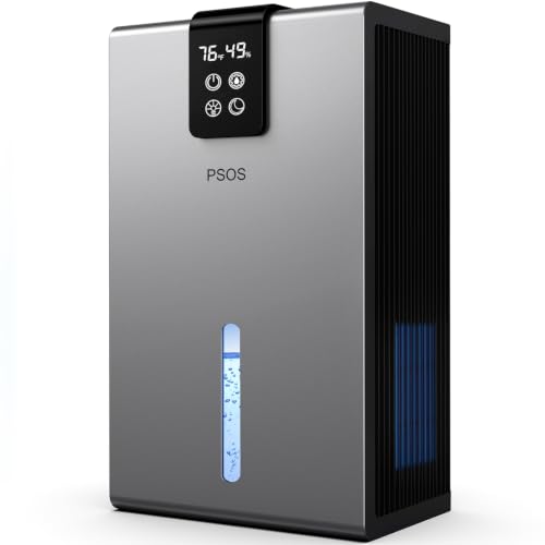 PSOS Dehumidifier 98 OZ Tank 1000 sq.ft Gray