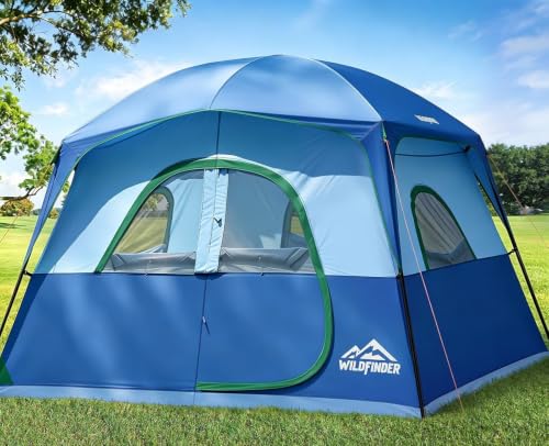 WildFinder 6 Person Camping Tent with Rainfly