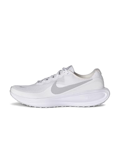 Nike Men's Revolution 8 Road Running Shoes, White/Pure Platinum, Size 10