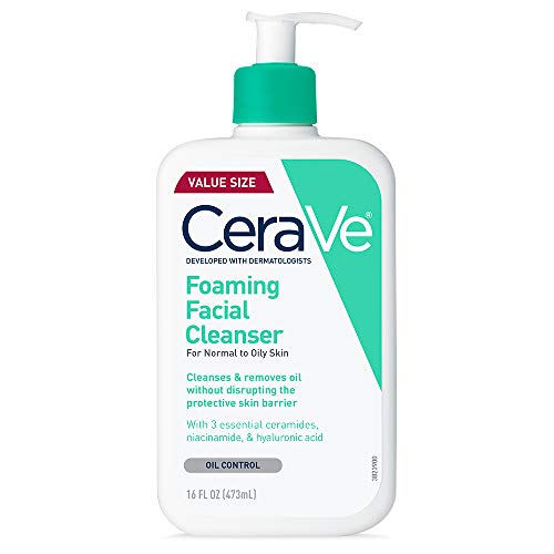 CeraVe Foaming Facial Cleanser for Oily Skin, 16 fl oz
