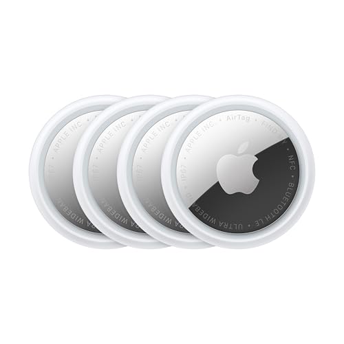 Apple AirTag 4-Pack Tracker with Precision Finding