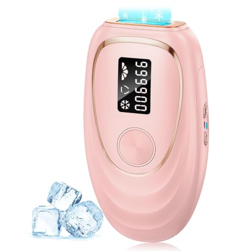 At-Home IPL Laser Hair Removal Device with Ice Cooling