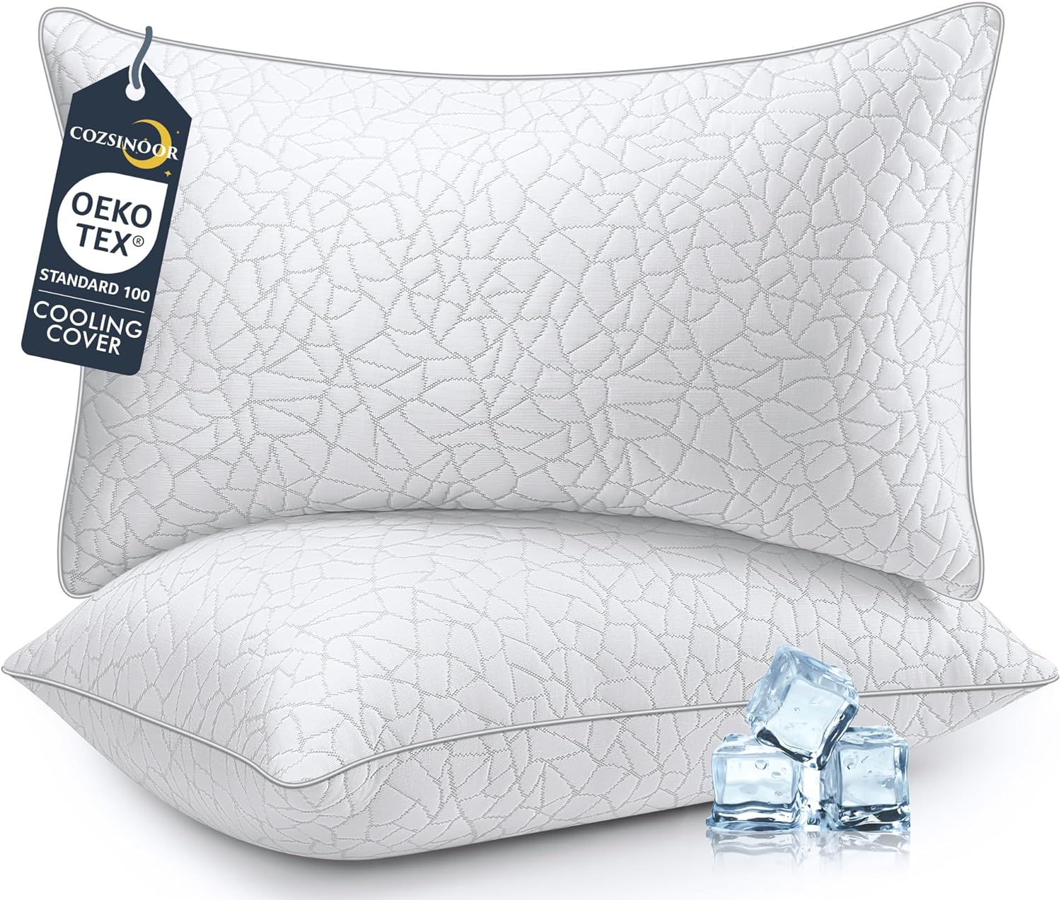 Cozsinoor Bed Pillows Queen Size, 2-Pack