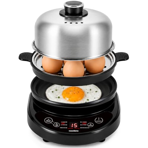 Meedome Rapid Egg Cooker, Stainless Steel Electric Steamer