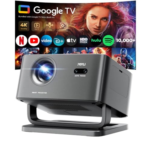 Portable Smart Projector 4K with Google TV & 10k+ Apps