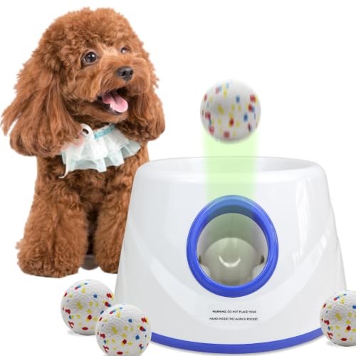 XIMUSON Automatic Dog Ball Launcher, Adjustable 20-45FT
