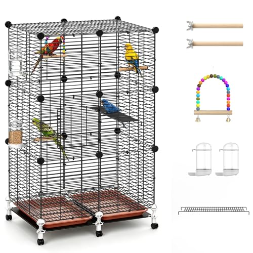 Pawaboo Flight Bird Cage with Stand