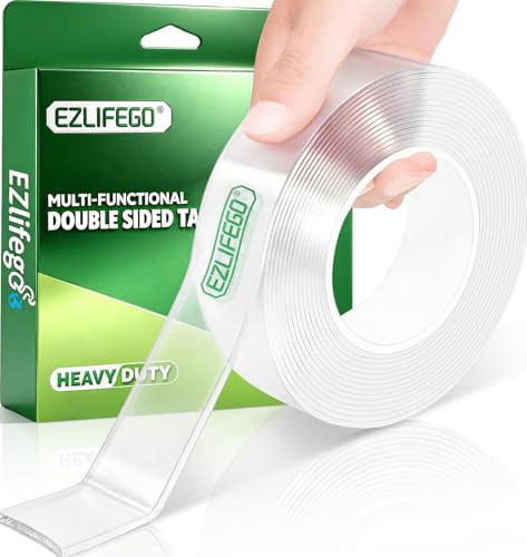 EZlifego Double Sided Tape Heavy Duty Nano Adhesive 9.85FT Deal on DealUpdates