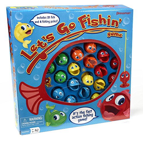 Let's Go Fishin' Game by Pressman - 1-4 Players